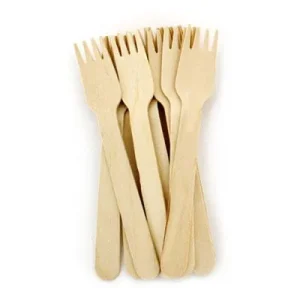 Garfos de Madeira 16cm 100 uni