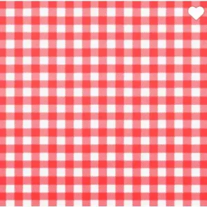 TNT ESTAMPADO XADREZ BRANCO / VERMELHO 40G/M²