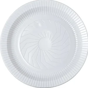 PRATO DE PLÁSTICO 15CM BRANCO COM 10UN – BOMPACK
