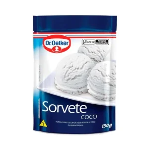 PÓ DE PREPARO PARA SORVETE SABOR COCO 150G – DR. OETKER