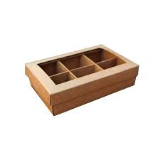 CAIXA 6 DIVISÕES 12X8X3,5 KRAFT