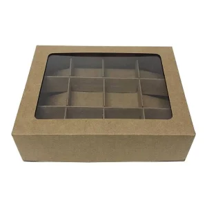 CAIXA 12 DIVISOES 16X12X3,5 KRAFT