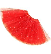 SAIA TULE GLAMUROSA VERMELHO 40CM