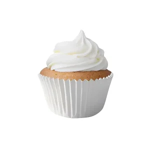 FORMINHA DE PAPEL PARA CUPCAKE FORNEÁVEL N.0A BRANCA