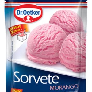 PÓ DE PREPARO PARA SORVETE SOBOR MORANGO 150G – DR. OETKER