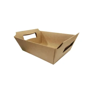 CESTA DE PAPELÃO PEQUENA KRAFT