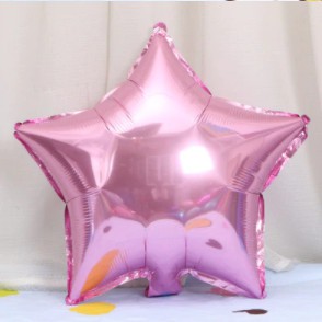 BALAO METALIZADO ESTRELA 10 POL UN – ROSA