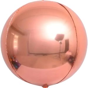 BALAO REDONDO 4D ROSE GOLD 18″ – GOLDEN FESTA