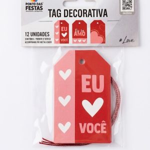 TAG DIA DOS NAMORADOS COM 12 UN