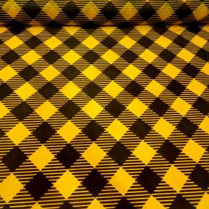 TNT XADREZÃO AMARELO / PRETO 1,40X1 METRO