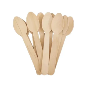 Colheres de Madeira 14cm 100 uni