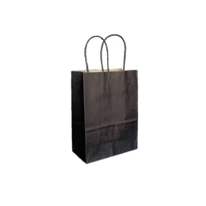 Sacola de Papel Preta 15x11x6