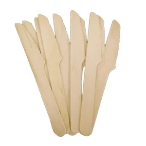 Facas de Madeira 14cm 100 uni