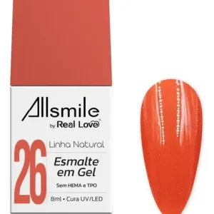 Esmalte Gel 10ml – Linha Natural – Allsmile by Real Love – 26