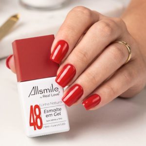 Esmalte em gel Vermelho AllSmile Real Love 48