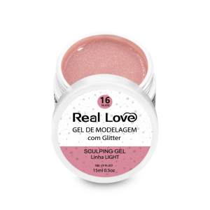 Gel Sculpting #16 Nude Para Unhas Com Glitter 15ml – Real Love